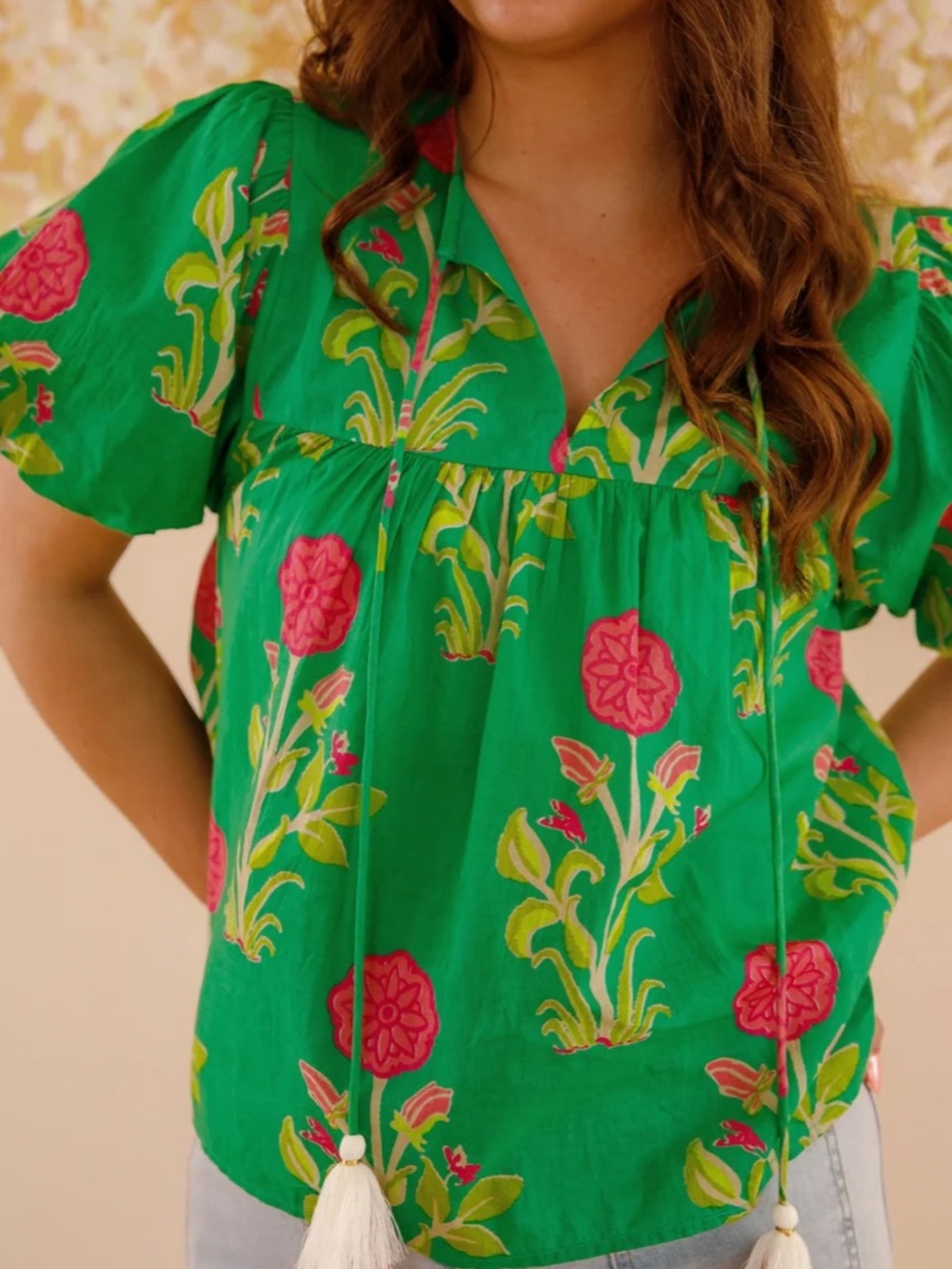 THML On The Move Cotton Blouse, Size M